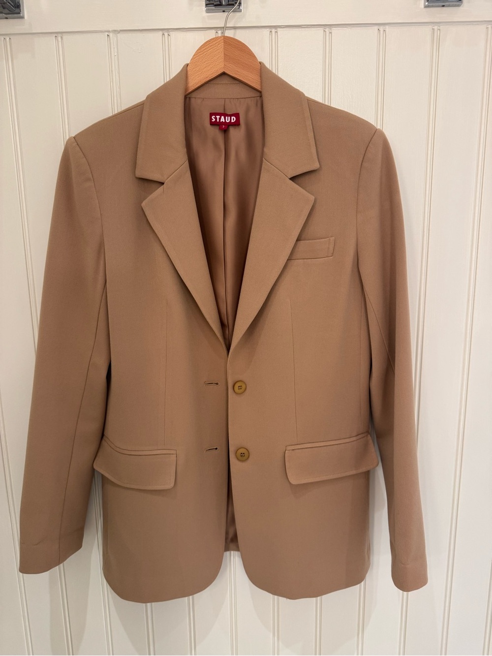 STAUD City Blazer – Camel | Women’s Size Small